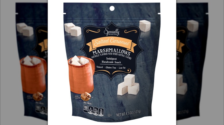 A package of salted caramel marshmallows