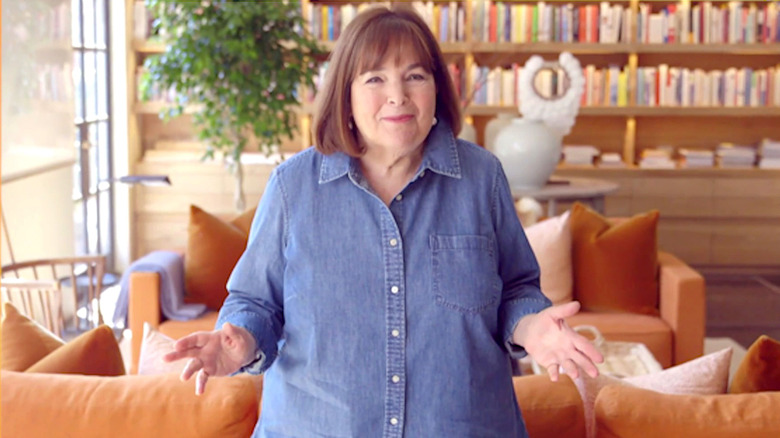 Ina Garten in a denim shirt