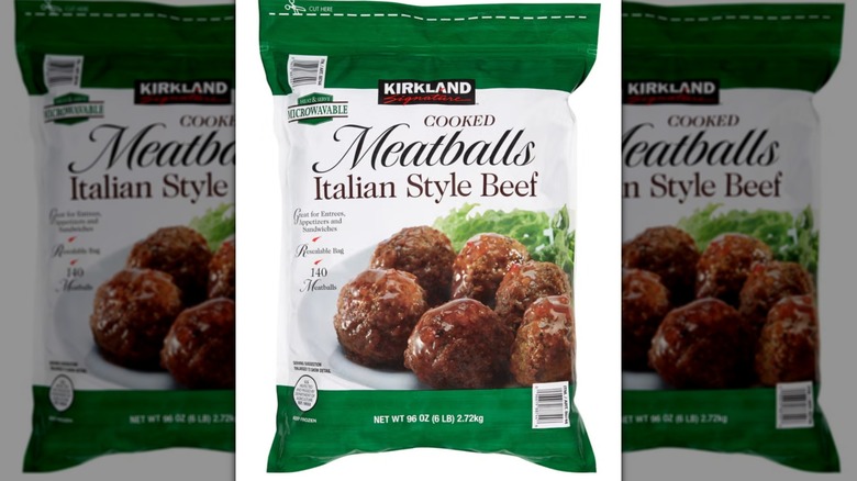 Bag of Kirkland Signature Meatballs