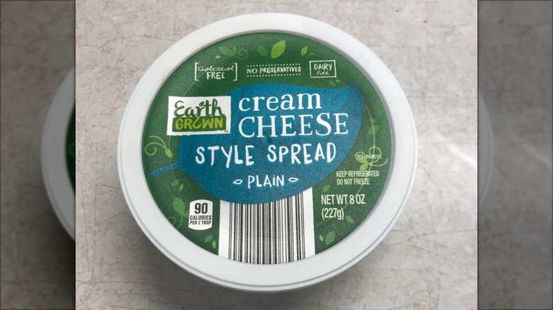 tub of Earth Grown Cream Cheese Style Spread