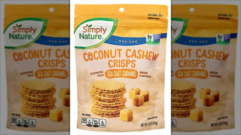 bag of Simply Nature Coconut Cashew Crisps
