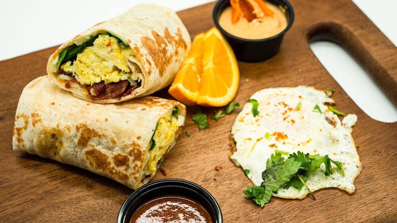 The breakfast burrito from Cilantro Mexican Grill in Los Angeles.