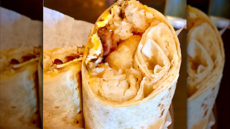 Tony's Darts Away breakfast burrito