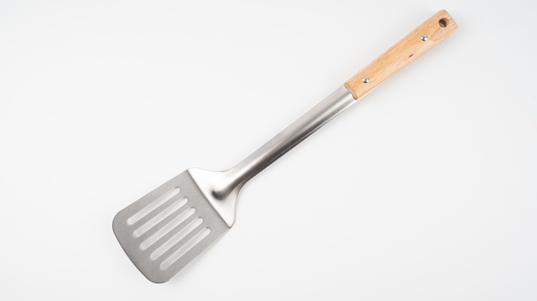 steel spatula with wood handle