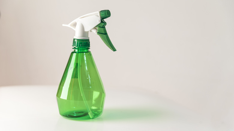 small green spray bottle