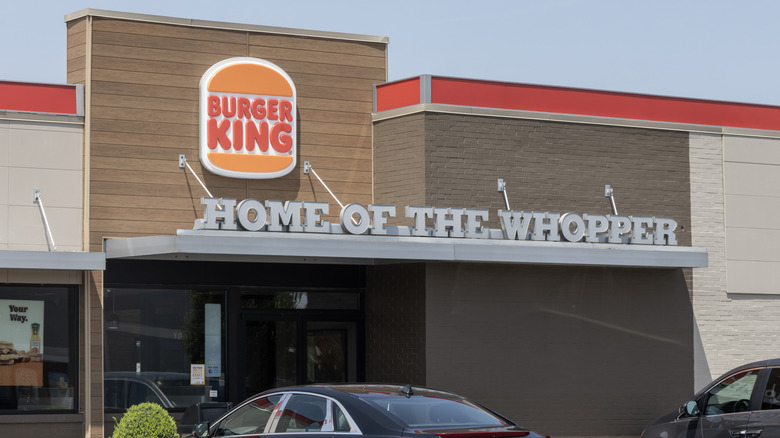 The exterior of a Burger King restaurant
