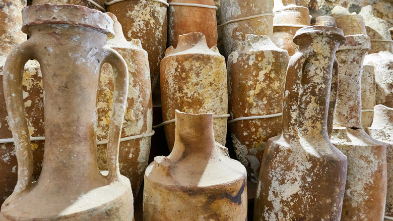 Roman amphoras, used to hold wine