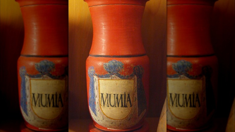 18th Century bottle of mumia