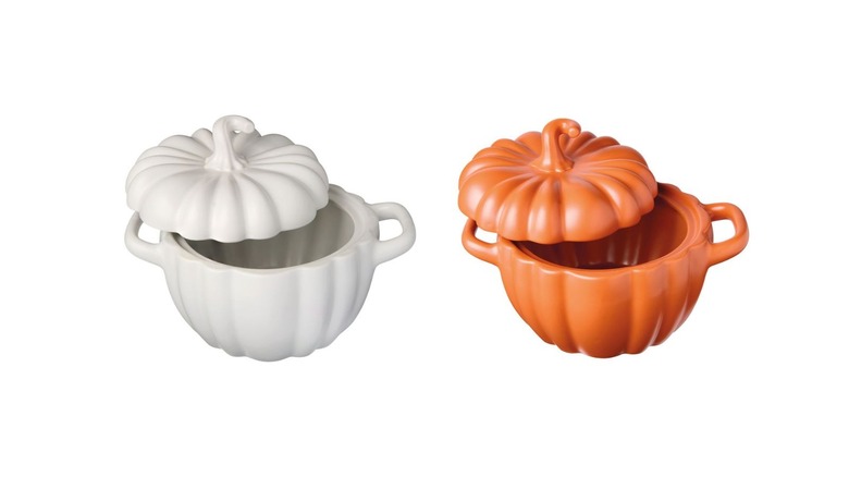 two pumpkin dishes