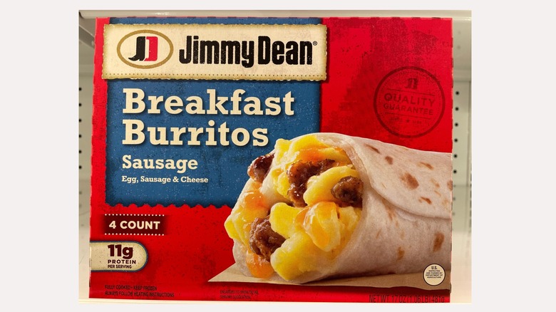 Jimmy Dean frozen breakfast burritos
