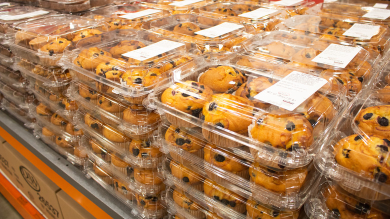 Costco blueberry muffins in cases