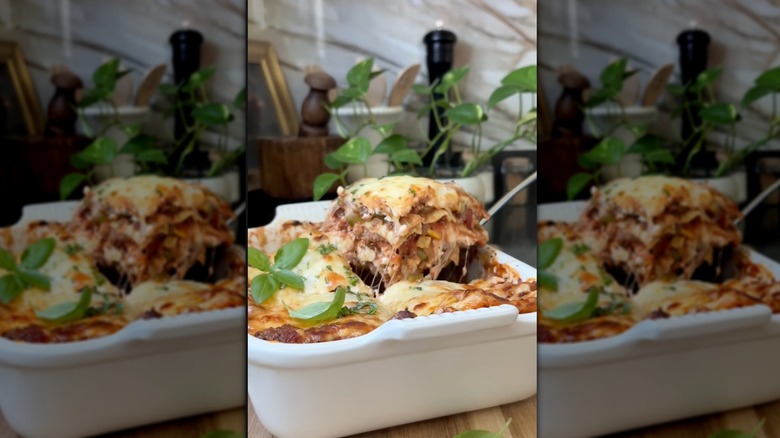 Lasagna in pan
