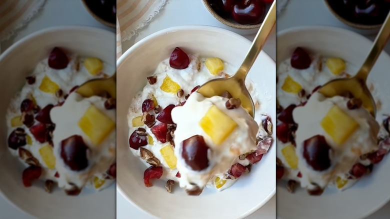 Cottage cheese ambrosia salad