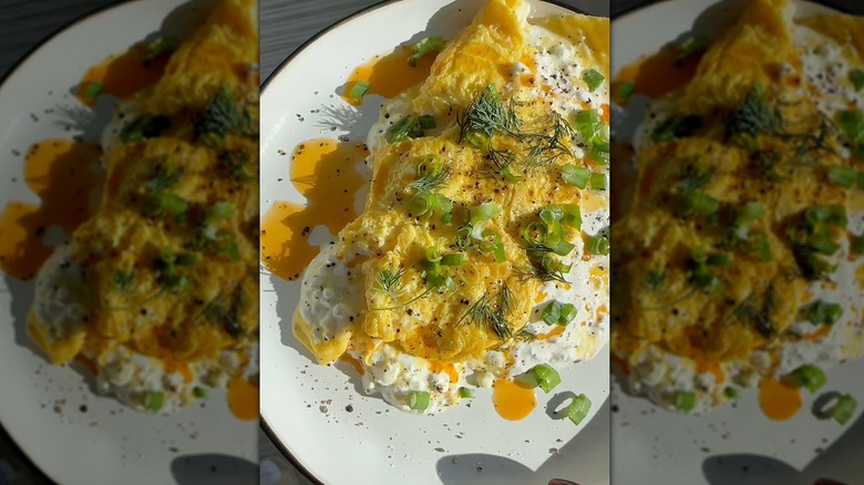 Cottage cheese omelet