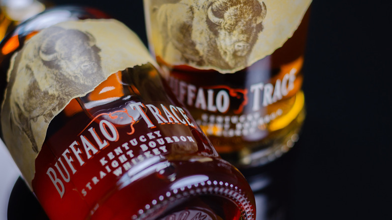 A bottle of Buffalo Trace Bourbon