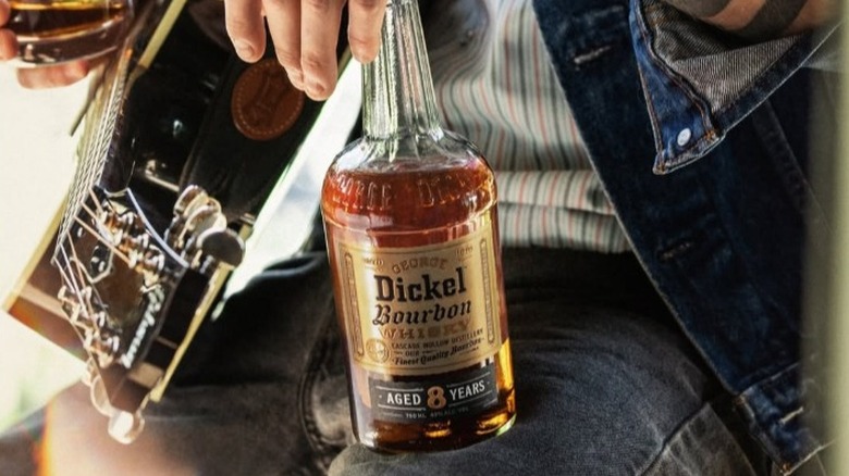 A bottle of George Dickel bourbon