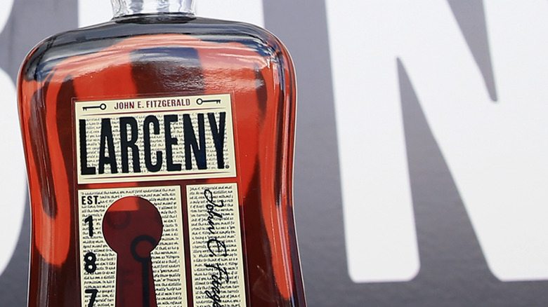 A bottle of Larceny