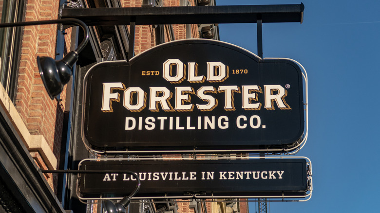 Signage from the Old Forester Distillery