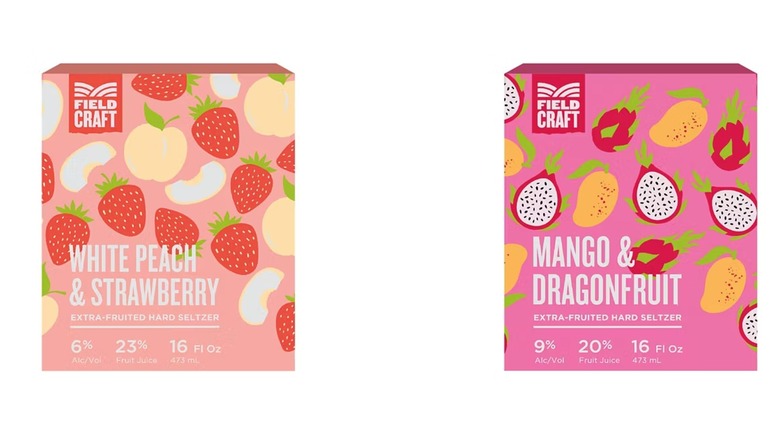 Two flavors of alcoholic seltzers