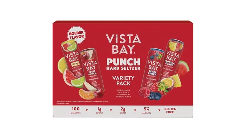 Case of Vista Bay fruit punch hard seltzers