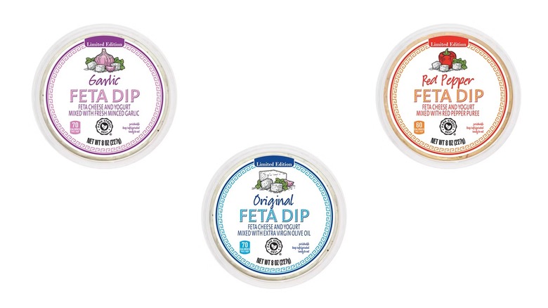 Three flavors of feta dip
