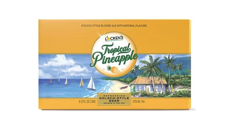A case of pineapple kolsch beer