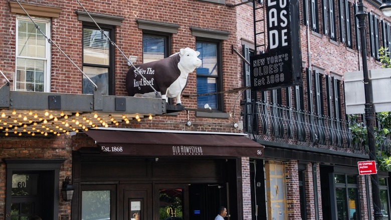 Exterior of The Old Homestead Steakhouse in NYC