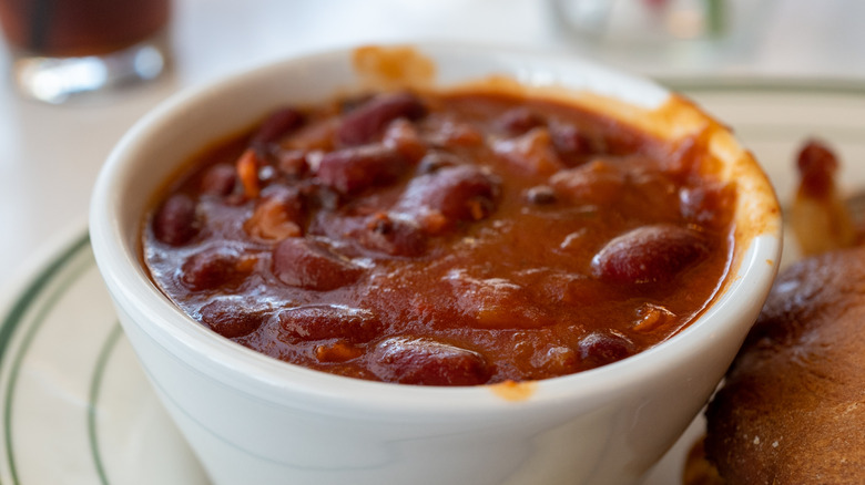 Bowl of baked beans