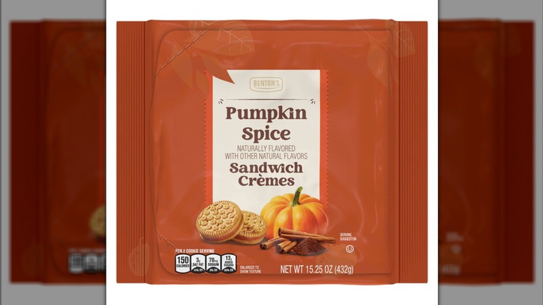 Container of Benton's Pumpkin Spice Sandwich Cremes