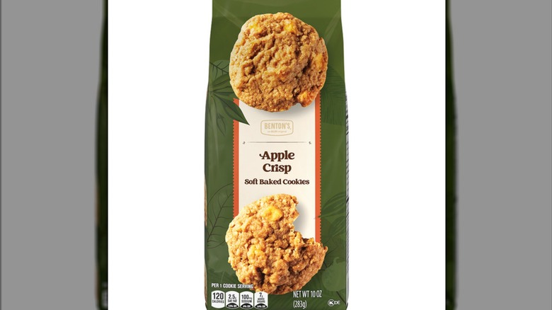 Green bag of Benton's Apple Crisp Soft Baked Cookies
