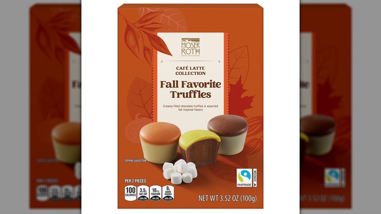 Orange box of Choceur Fall Favorite Truffles
