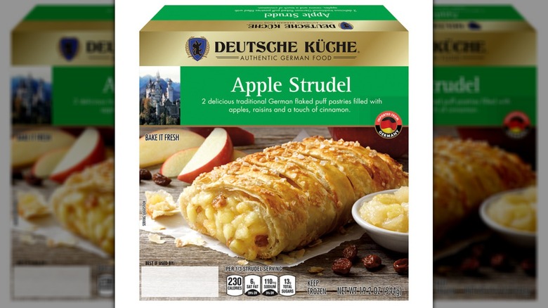 Box of Deutsche Kuche Imported Apple Strudel