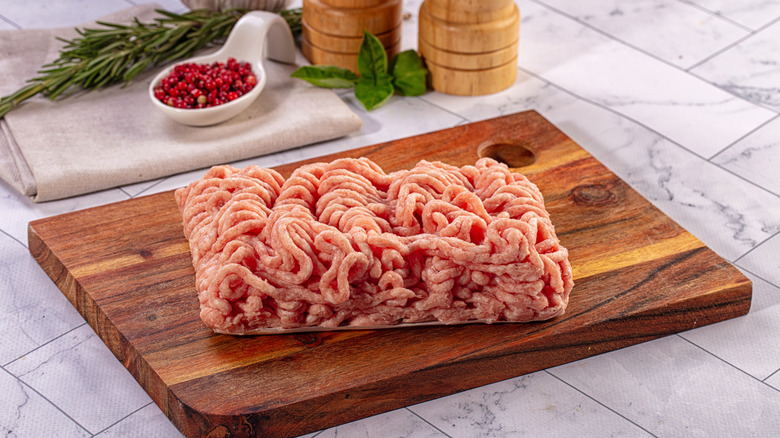 Ground turkey with other ingredients