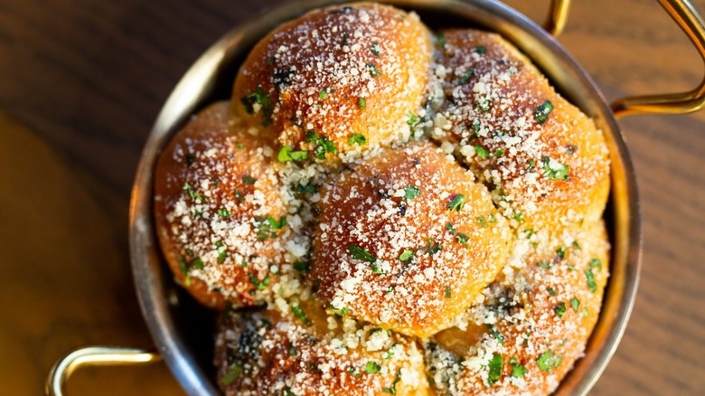 A  loaf of pane al latte bread at Carne Mare