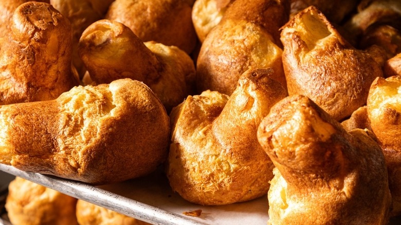 A tray of freshly baked popovers at Barclay Prime