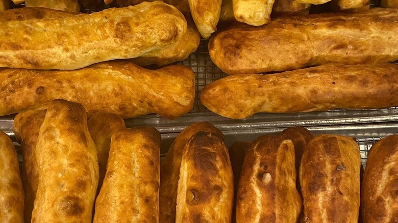 Loaves of Stecca Bread at Gwen in Los Angeles, California