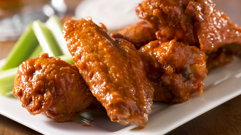 Close-up of Buffalo Wings
