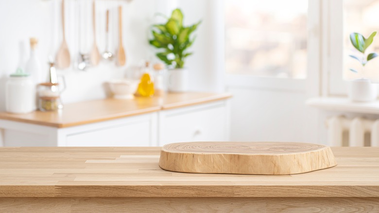 decorative cutting board in organic shape