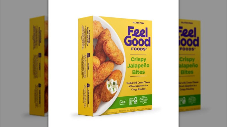 Feel Good Foods Crispy Jalapeño Bites on a white background