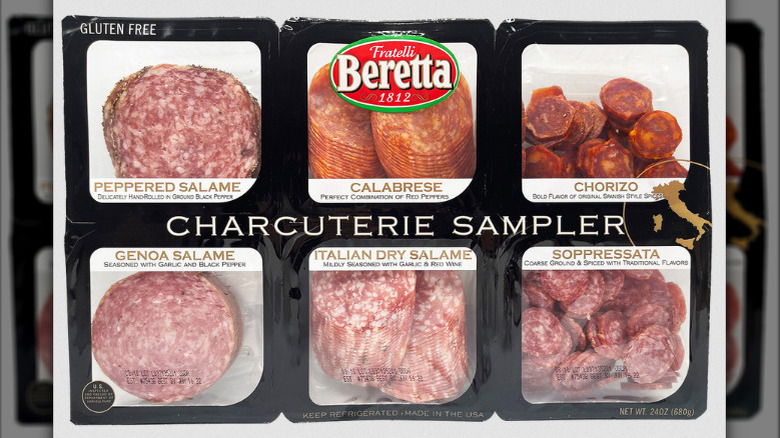 Fratelli Beretta Charcuterie Sampler on a white background