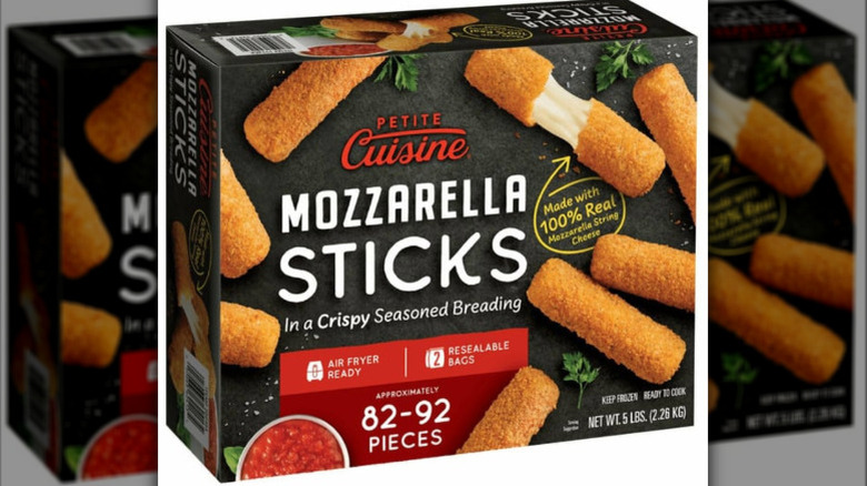 A box of Petite Cuisine Mozzarella Sticks