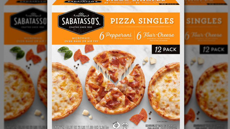 Box of Sabatasso's Pizza Singles