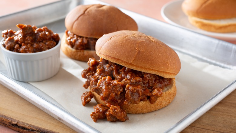 Sloppy Joe's on toasted buns