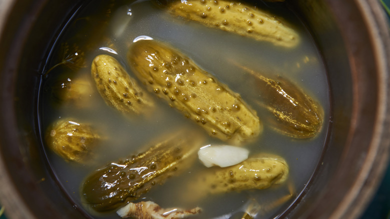 Polish pickles with chile