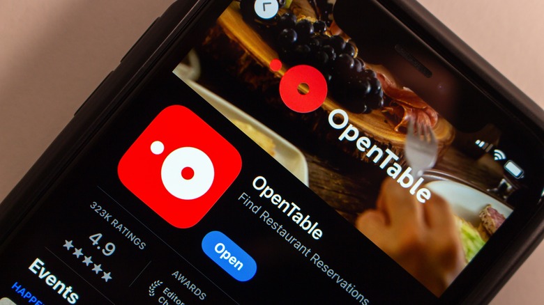OpenTable app on App store
