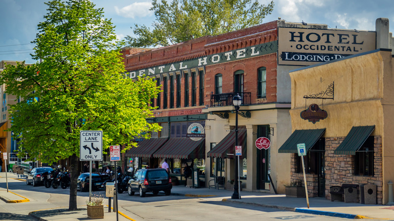 The exterior of The Historic Occidental Hotel in Buffalo, Wyoming
