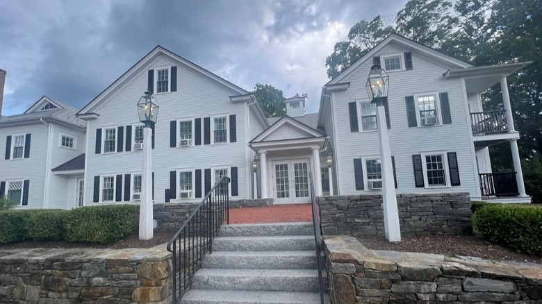 The entrance of the The Publick House Historic Inn in Sturbridge Massachusetts