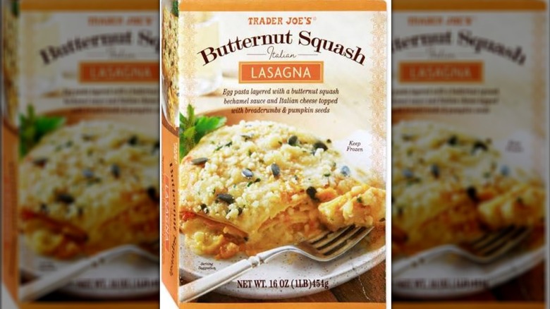 Box of Trader Joe's Butternut Squash Italian Lasagna