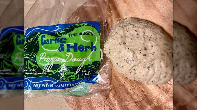 TJ's garlic and herb pizza dough.