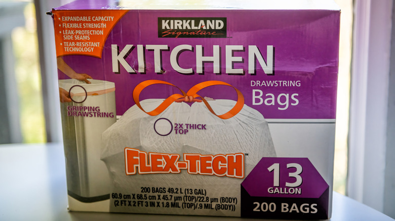 box of Kirkland Signature Kitchen Trash Bag